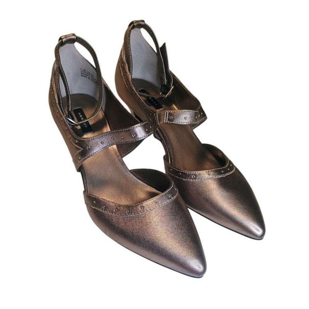 Array Silver 3” pump with stud detail, High ankle strap Women’s size 8.5m - Picture 15 of 16